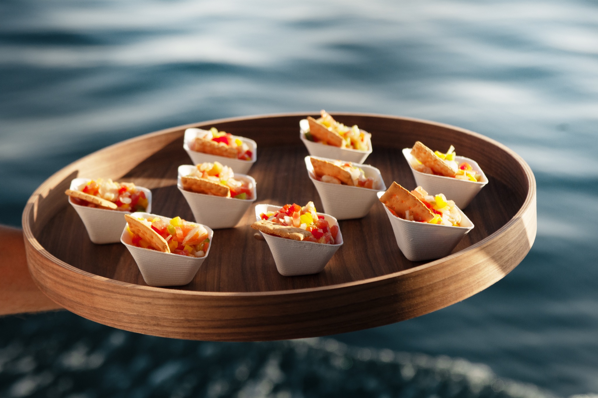 Benalmádena: paseo en barco al atardecer con menú degustación de 8 platos