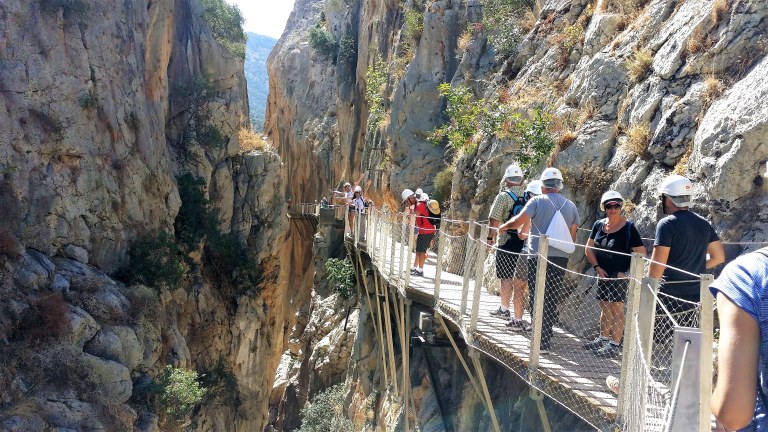 Caminito del Rey group trip with only 1 pick-up from Malaga or from Marbella