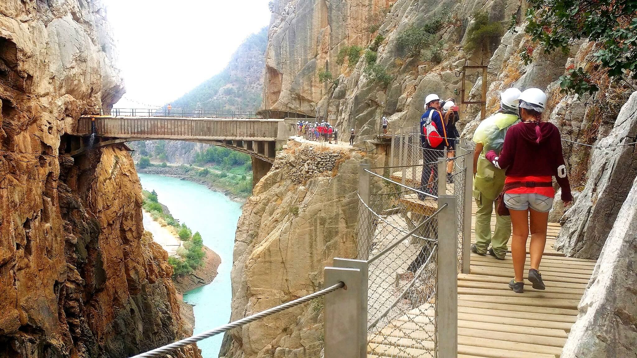 Caminito del Rey group trip with only 1 pick-up from Malaga or from Marbella