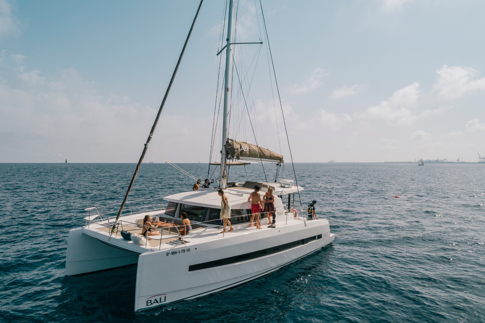 2 HOURS (BALI 4.1) - private luxury catamaran Barcelona