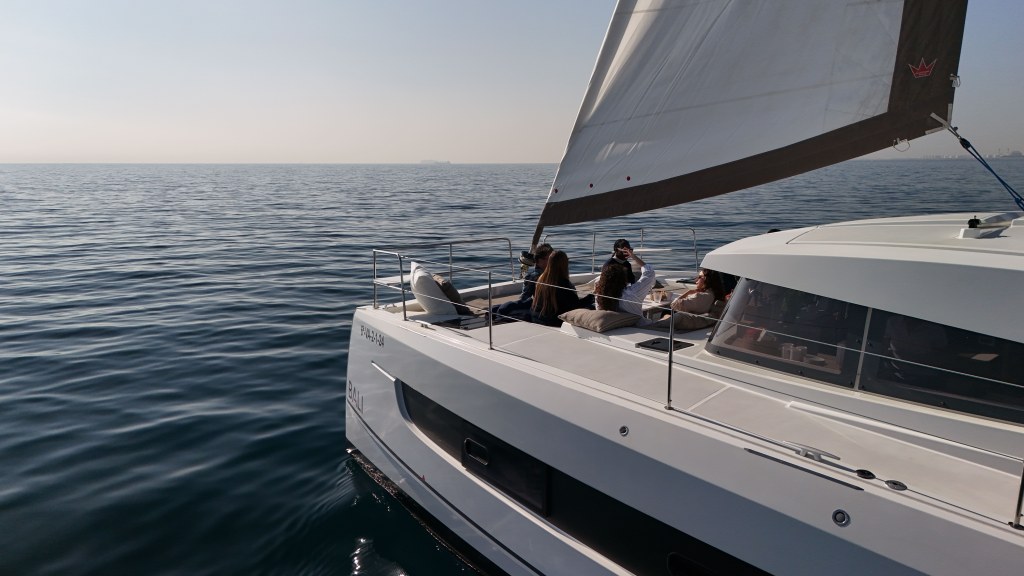 2 HOURS (BALI 4.2) - private luxury catamaran Barcelona