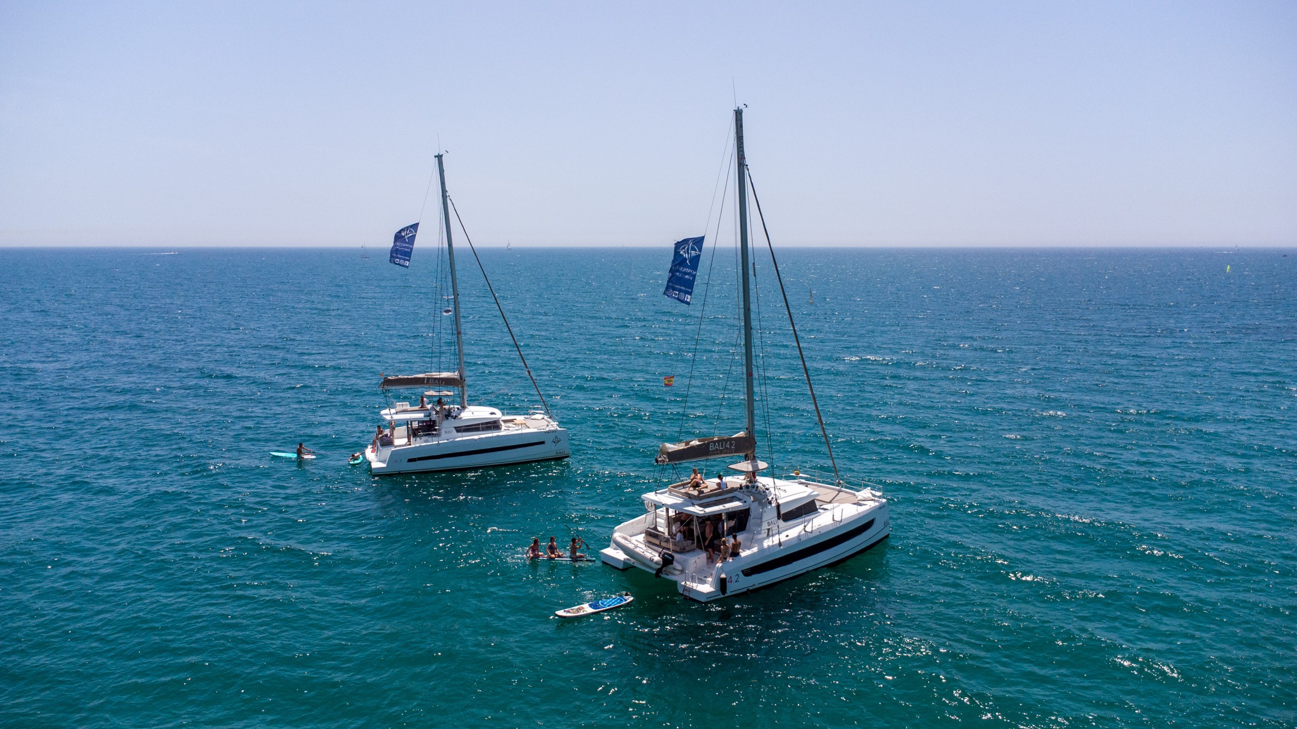 3 HOURS (BALI 4.2) - private luxury catamaran Barcelona