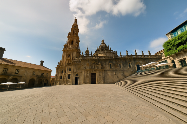 Historic Santiago de Compostela Self Guided Walking Tour with an APP