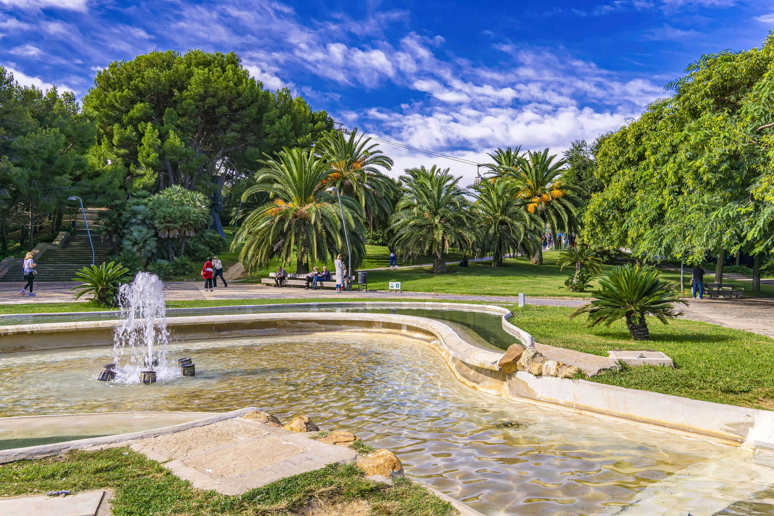 Montjuic Park, Barcelona: Walking Tour with Audio Guide App