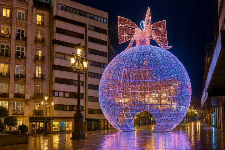 Vigo Christmas Lights Self Guided Walking Tour with an APP